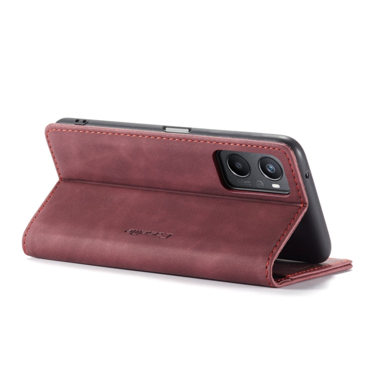 CaseMe 013 Multifunctional Horizontal Flip Leather Phone Case For OPPO A96 4G / A36 4G／A76 4G／K10 4G ／Realme 9i 4G (Wine Red) - OPPO Cases by CaseMe | Online Shopping South Africa | PMC Jewellery | Buy Now Pay Later Mobicred