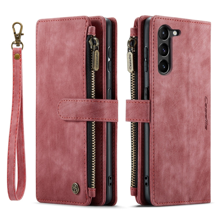 For Samsung Galaxy S23 5G CaseMe C30 Multifunctional Leather Phone Case(Red) - Galaxy S23 5G Cases by CaseMe | Online Shopping South Africa | PMC Jewellery | Buy Now Pay Later Mobicred