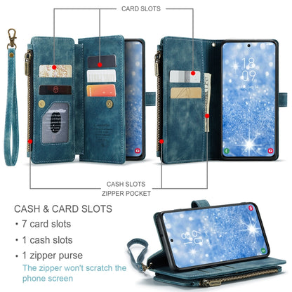 For Samsung Galaxy S23+ 5G CaseMe C30 Multifunctional Leather Phone Case(Blue) - Galaxy S23+ 5G Cases by CaseMe | Online Shopping South Africa | PMC Jewellery | Buy Now Pay Later Mobicred