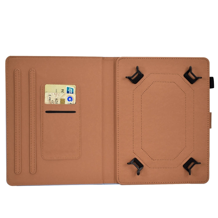 For 10 inch Solid Color Tablet PC Universal Magnetic Horizontal Flip Leather Case with Card Slots & Holder(Pink) - 10 - 11 inch by PMC TechLife | Online Shopping South Africa | PMC TechLife | Buy Now Pay Later Mobicred