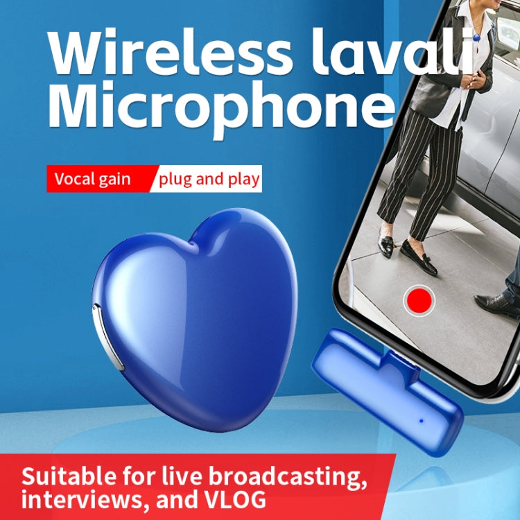 JNN A6 8 Pin Interface Wireless Lavalier Microphone, Specification:1 Mic(Blue) - Microphone by JNN | Online Shopping South Africa | PMC Jewellery | Buy Now Pay Later Mobicred