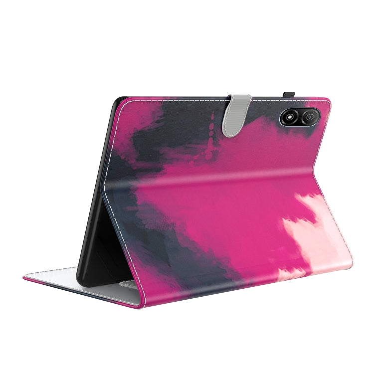 For Honor Pad V8 Pro Watercolor Pattern Flip Leather Tablet Case(Berry Color) - Lenovo by PMC TechLife | Online Shopping South Africa | PMC TechLife | Buy Now Pay Later Mobicred