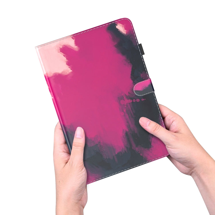 For Honor Pad V8 Pro Watercolor Pattern Flip Leather Tablet Case(Berry Color) - Lenovo by PMC TechLife | Online Shopping South Africa | PMC TechLife | Buy Now Pay Later Mobicred