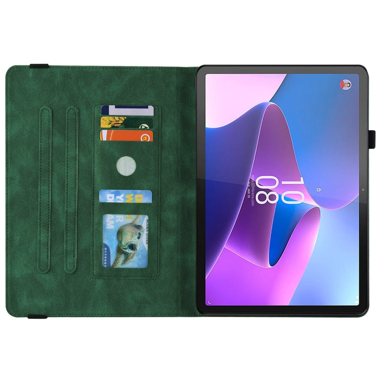 For Lenovo Tab P11 Gen 2 11.5 Butterfly Flower Embossed Leather Tablet Case(Green) - free shipping - PMC TechLife - Order now!