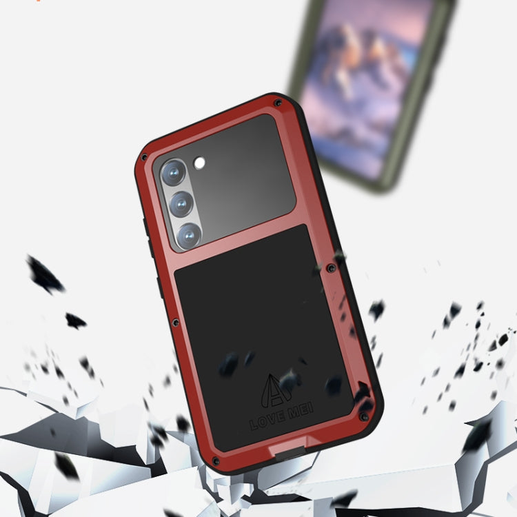 For Samsung Galaxy S23 5G LOVE MEI Metal Shockproof Life Waterproof Dustproof Phone Case(Yellow) - Galaxy S23 5G Cases by LOVE MEI | Online Shopping South Africa | PMC Jewellery