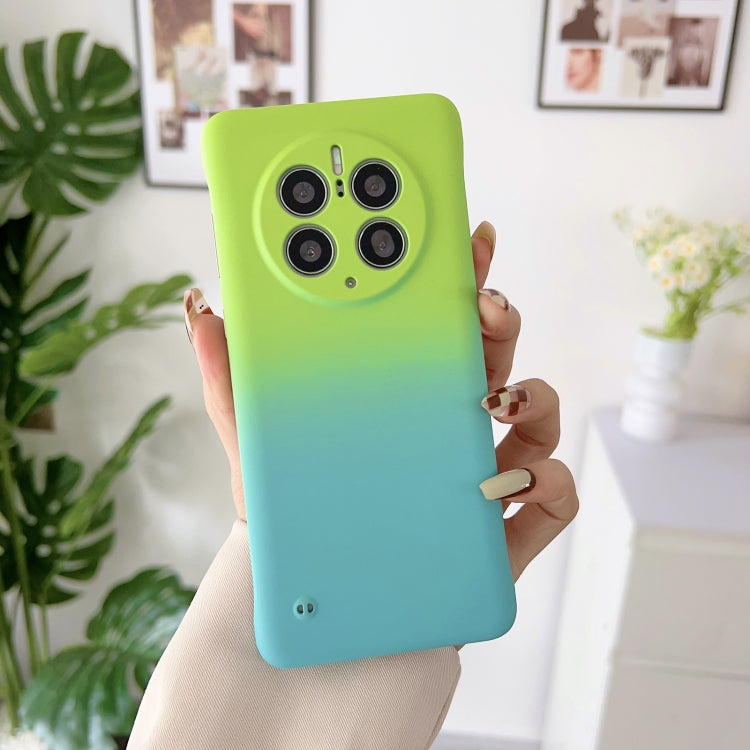 For Huawei Mate 40 Pro Frameless Skin Feel Gradient Phone Case(Green Blue) - Huawei Cases by PMC Jewellery | Online Shopping South Africa | PMC Jewellery | Buy Now Pay Later Mobicred