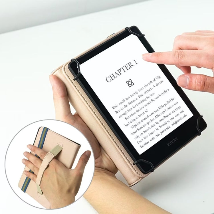 For 6 inch Rotating Universal Leather Tablet Case(Rose Gold) - 7 inch by PMC TechLife | Online Shopping South Africa | PMC TechLife | Buy Now Pay Later Mobicred