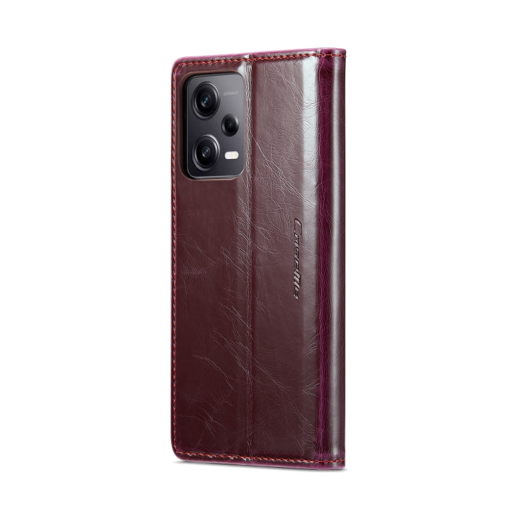 For Xiaomi Redmi Note 12 Pro+ 5G CaseMe 003 Crazy Horse Texture Leather Phone Case(Red) - Xiaomi Cases by CaseMe | Online Shopping South Africa | PMC Jewellery | Buy Now Pay Later Mobicred