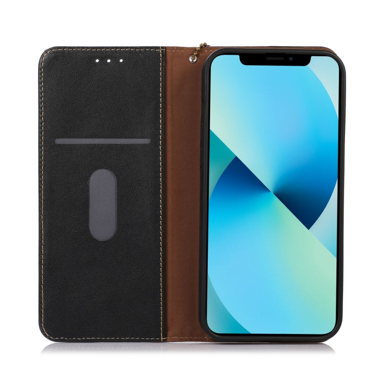 For Google Pixel 7a KHAZNEH Nappa Top Layer Cowhide Leather Phone Case(Black) - Google Cases by PMC TechLife | Online Shopping South Africa | PMC TechLife | Buy Now Pay Later Mobicred