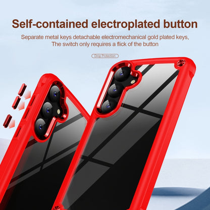 For Samsung Galaxy S24+ 5G TPU + PC Lens Protection Phone Case(Red) - Galaxy S24+ 5G Cases by PMC Jewellery | Online Shopping South Africa | PMC Jewellery