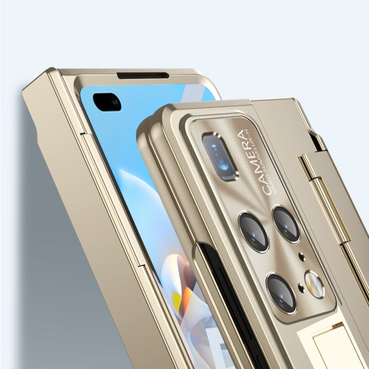 For Huawei Mate X2 Integrated Folding Hinge Phone Case with Stylus(Silver) - Huawei Cases by PMC TechLife | Online Shopping South Africa | PMC TechLife | Buy Now Pay Later Mobicred