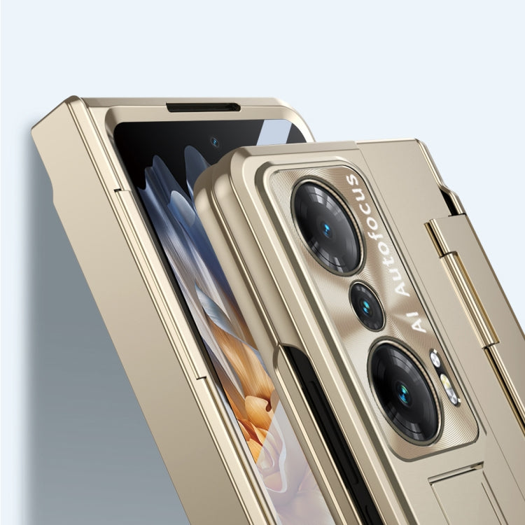 For Honor Magic Vs Integrated Folding Hinge Phone Case with Stylus(Silver) - Honor Cases by PMC TechLife | Online Shopping South Africa | PMC TechLife | Buy Now Pay Later Mobicred