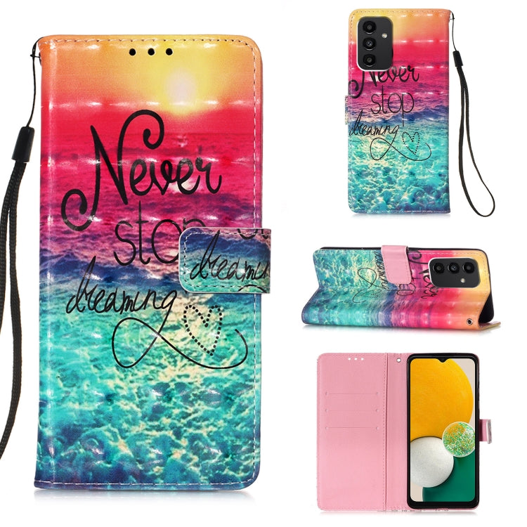 For Samsung Galaxy A54 5G 3D Painting Horizontal Flip Leather Phone Case(Chasing Dreams) - Galaxy Phone Cases by PMC TechLife | Online Shopping South Africa | PMC TechLife