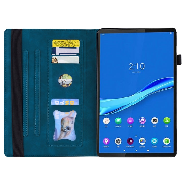 For Lenovo Tab M10 Plus 10.6 3rd Gen 2022 Business Shockproof Horizontal Flip Leather Tablet Case(Blue) - Lenovo by PMC TechLife | Online Shopping South Africa | PMC TechLife | Buy Now Pay Later Mobicred