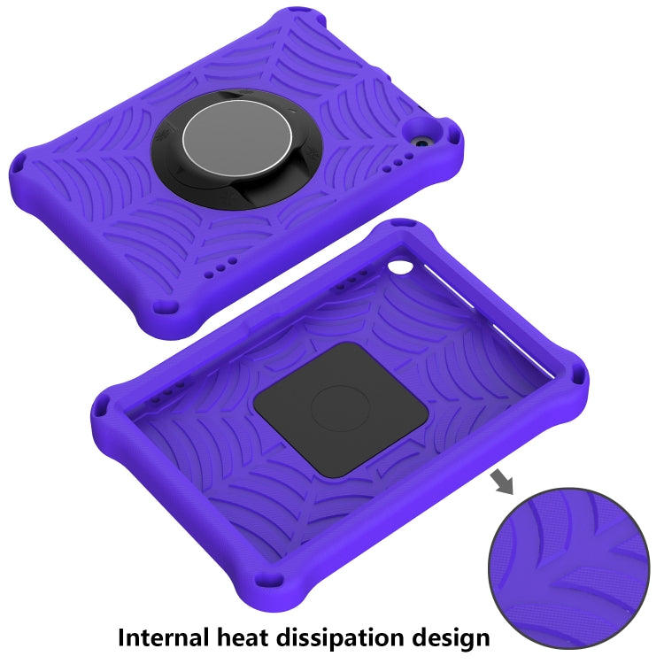For Amazon Kindle Fire HD 8 / 8 Plus 2022 / 2020 Spider King Silicone Protective Tablet Case(Purple) - Amazon by PMC TechLife | Online Shopping South Africa | PMC TechLife | Buy Now Pay Later Mobicred