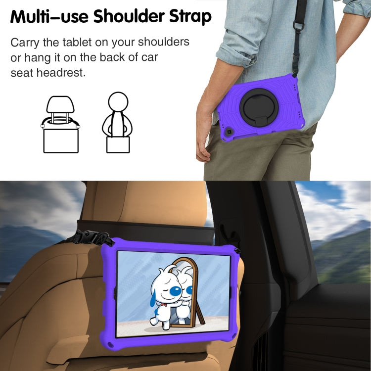 For Lenovo Tab K10 Spider King Silicone Protective Tablet Case(Purple) - Lenovo by PMC TechLife | Online Shopping South Africa | PMC TechLife | Buy Now Pay Later Mobicred