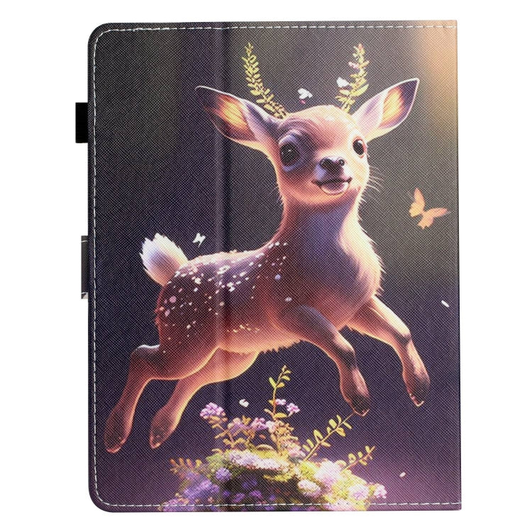 For 10 inch Coloured Drawing Stitching Leather Tablet Case(Deer) - 10 - 11 inch by PMC TechLife | Online Shopping South Africa | PMC TechLife | Buy Now Pay Later Mobicred