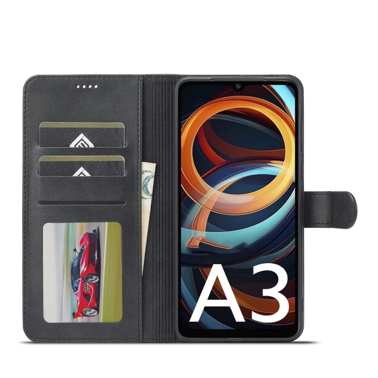 For Xiaomi Redmi A3 LC.IMEEKE Calf Texture Leather Phone Case(Black) - Xiaomi Cases by LC.IMEEKE | Online Shopping South Africa | PMC Jewellery