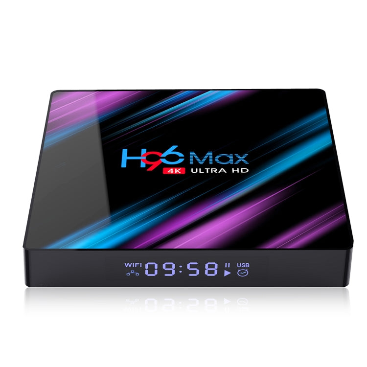 H96 Max-3318 4K Ultra HD Android TV Box with Remote Controller, Android 10.0, RK3318 Quad-Core 64bit Cortex-A53, 4GB+32GB, Support TF Card / USBx2 / AV / Ethernet, Plug Specification:UK Plug - RK3318 by PMC Jewellery | Online Shopping South Africa | PMC Jewellery | Buy Now Pay Later Mobicred