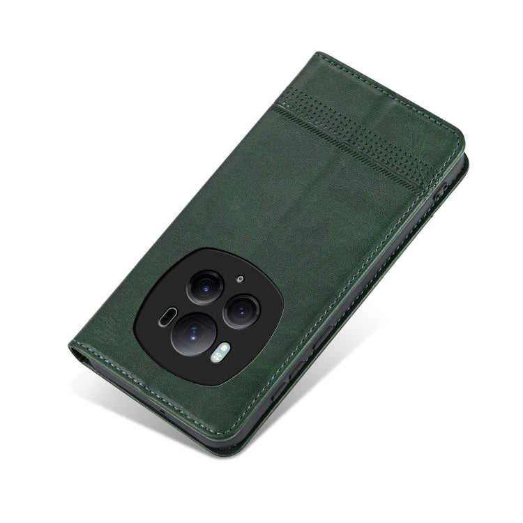 For Honor Magic6 Pro AZNS Magnetic Calf Texture Flip Leather Phone Case(Dark Green) - Honor Cases by AZNS | Online Shopping South Africa | PMC Jewellery | Buy Now Pay Later Mobicred