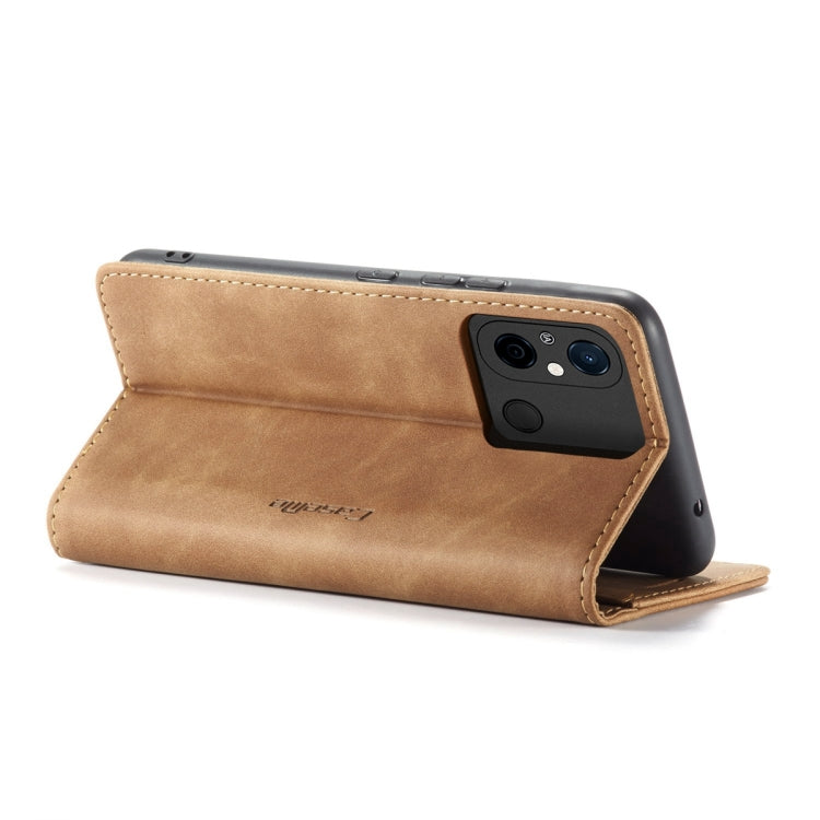 For Xiaomi Redmi 11A / 12C CaseMe 013 Multifunctional Horizontal Flip Leather Phone Case(Brown) - Xiaomi Cases by CaseMe | Online Shopping South Africa | PMC Jewellery | Buy Now Pay Later Mobicred