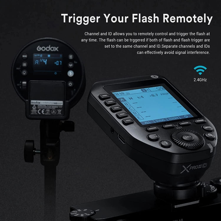 Godox XPro II TTL Wireless Flash Trigger For Canon(Black) - free shipping - PMC TechLife - Order now!