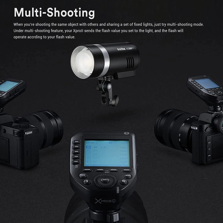 Godox XPro II TTL Wireless Flash Trigger For Sony(Black) - free shipping - PMC TechLife - Order now!