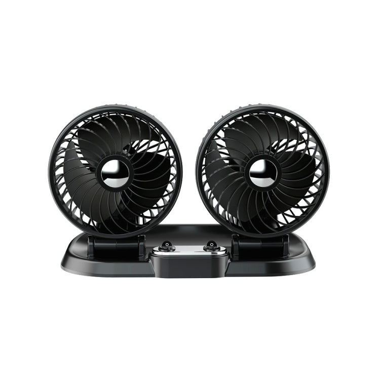 F622 Car Creative Folding Rotatable Double Head Electric Cooling Fan, Style:USB Universal - Heating & Fans by PMC TechLife | Online Shopping South Africa | PMC TechLife | Buy Now Pay Later Mobicred