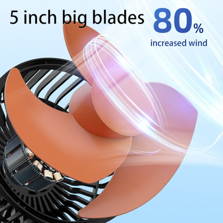F622 Car Creative Folding Rotatable Double Head Electric Cooling Fan, Style:USB Universal - Heating & Fans by PMC TechLife | Online Shopping South Africa | PMC TechLife | Buy Now Pay Later Mobicred