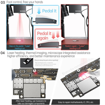 Mega-idea Intelligent Infrared Laser Desoldering Machine, Model:Without Microscope Set(US Plug) - Separation Equipment by QIANLI | Online Shopping South Africa | PMC Jewellery