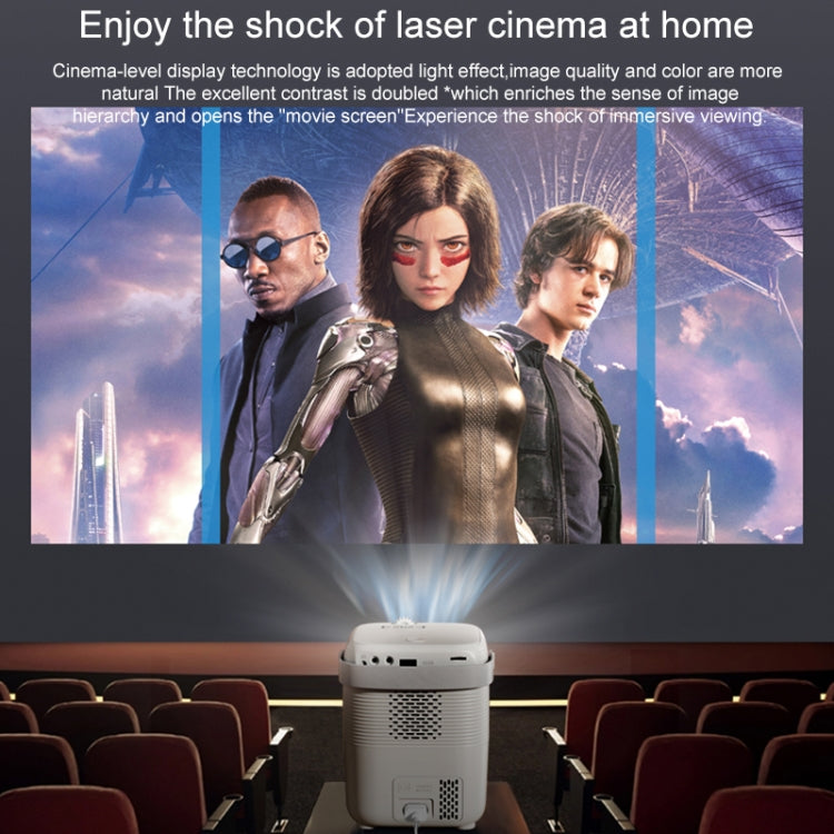 A007 Portable 1280 x 720 HD 113 ANSI Smart LED Projector, Plug:EU Plug(Black) - Mini Projector by PMC TechLife | Online Shopping South Africa | PMC TechLife | Buy Now Pay Later Mobicred