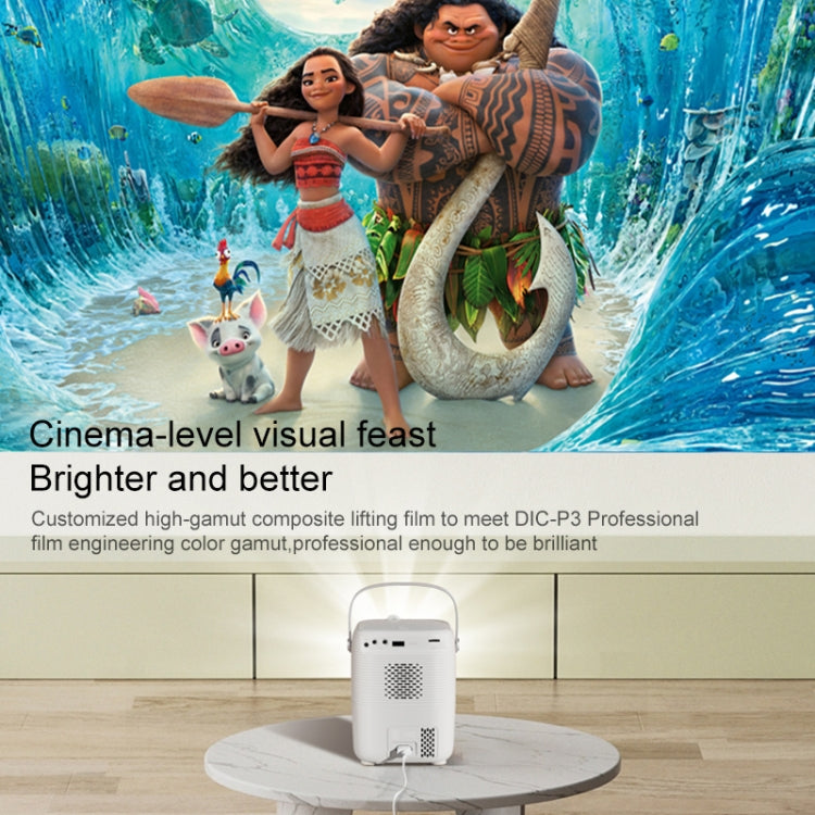 A007 Portable 1280 x 720 HD 113 ANSI Smart LED Projector, Plug:EU Plug(Black) - Mini Projector by PMC TechLife | Online Shopping South Africa | PMC TechLife | Buy Now Pay Later Mobicred
