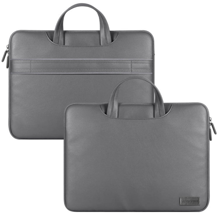 Waterproof PU Laptop Bag Inner Bag with Power Pack, Size:15 inch(Grey) - Other by PMC Jewellery | Online Shopping South Africa | PMC Jewellery | Buy Now Pay Later Mobicred