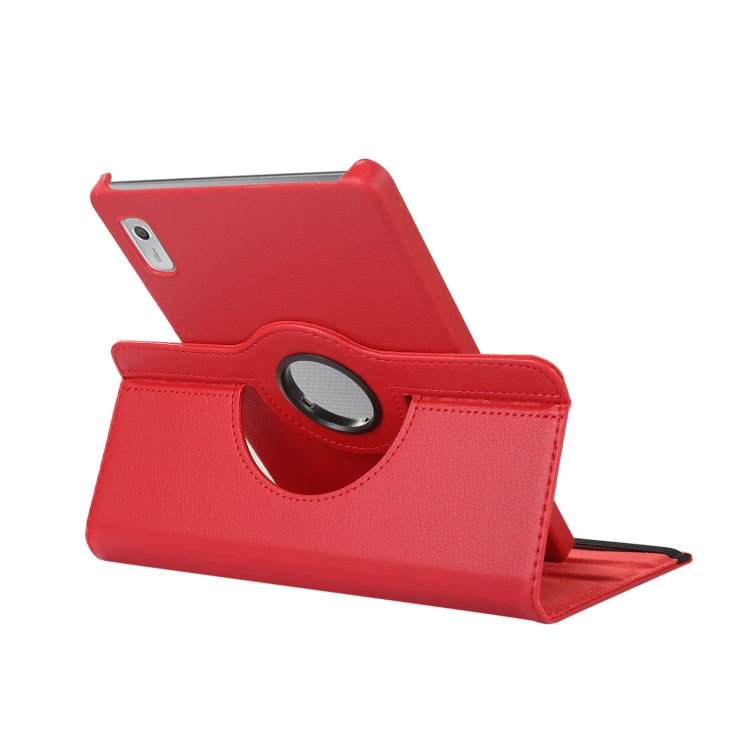 For Lenovo Tab M9 360 Degree Rotation Litchi Texture Tablet Leather Case with Holder(Purple) - Lenovo by PMC TechLife | Online Shopping South Africa | PMC TechLife | Buy Now Pay Later Mobicred