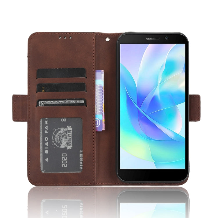 For Doogee X97 / X97 Pro Skin Feel Calf Texture Card Slots Leather Phone Case(Brown) - Doogee Cases by PMC Jewellery | Online Shopping South Africa | PMC Jewellery | Buy Now Pay Later Mobicred