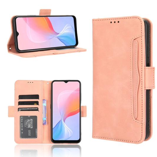 For Blackview A85 Skin Feel Calf Texture Card Slots Leather Phone Case(Pink) - More Brand by PMC Jewellery | Online Shopping South Africa | PMC Jewellery