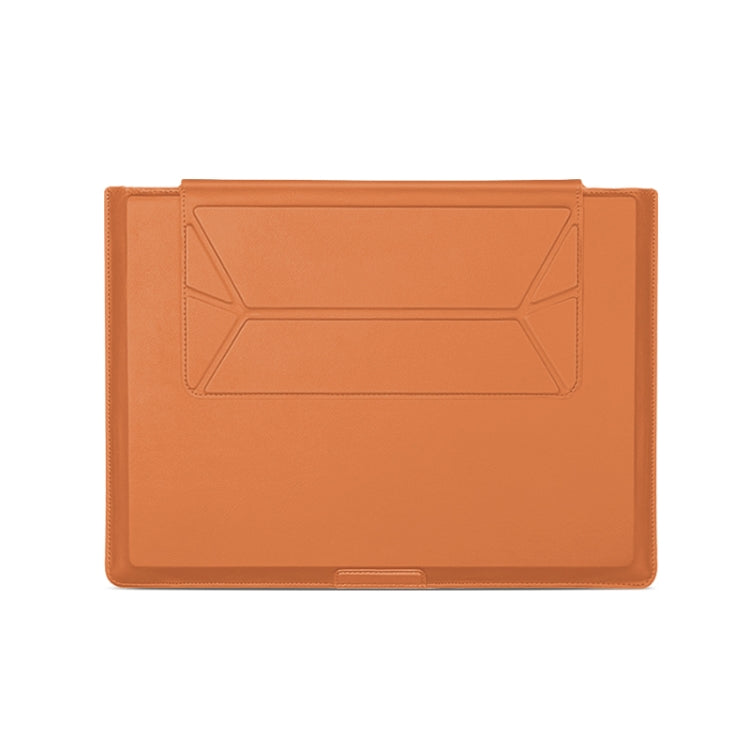 15-16 inch Universal Laptop Magnetic Holder Stitching Inner Bag(Brown) - 15 inch by PMC Jewellery | Online Shopping South Africa | PMC Jewellery | Buy Now Pay Later Mobicred