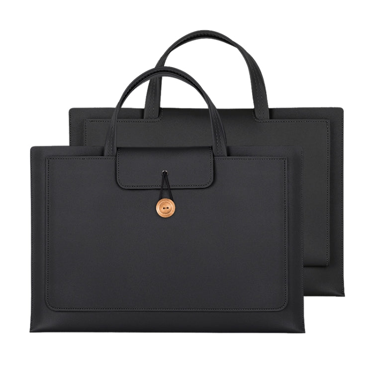 15-16 inch Universal Elastic Thread Button Portable Laptop Inner Bag(Black) - free shipping - PMC TechLife - Order now!