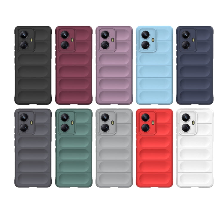 For Realme 10 Pro+ 5G Magic Shield TPU + Flannel Phone Case(Dark Blue) - Realme Cases by PMC TechLife | Online Shopping South Africa | PMC TechLife | Buy Now Pay Later Mobicred