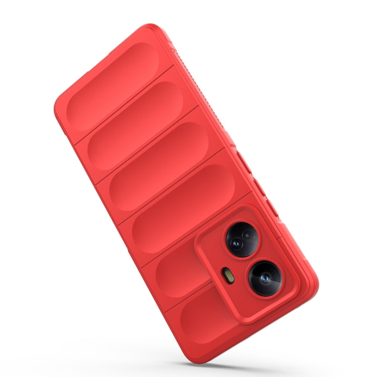 For Realme 10 Pro+ 5G Magic Shield TPU + Flannel Phone Case(Wine Red) - Realme Cases by PMC TechLife | Online Shopping South Africa | PMC TechLife | Buy Now Pay Later Mobicred