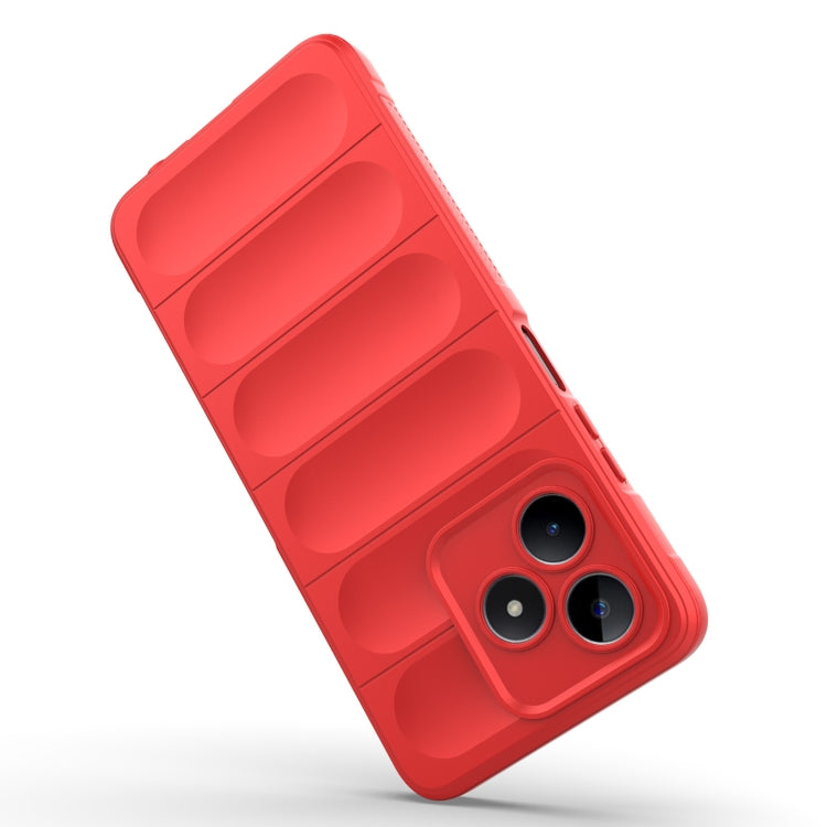 For Realme C53 4G Magic Shield TPU + Flannel Phone Case(Dark Grey) - Realme Cases by PMC TechLife | Online Shopping South Africa | PMC TechLife | Buy Now Pay Later Mobicred