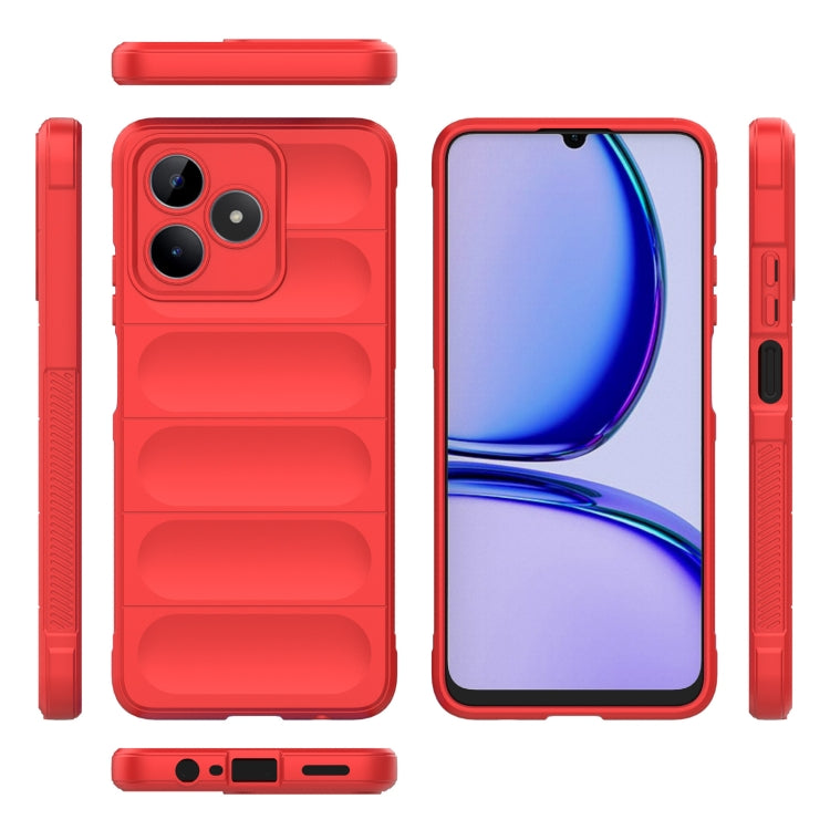 For Realme C53 4G Magic Shield TPU + Flannel Phone Case(Dark Blue) - Realme Cases by PMC TechLife | Online Shopping South Africa | PMC TechLife | Buy Now Pay Later Mobicred