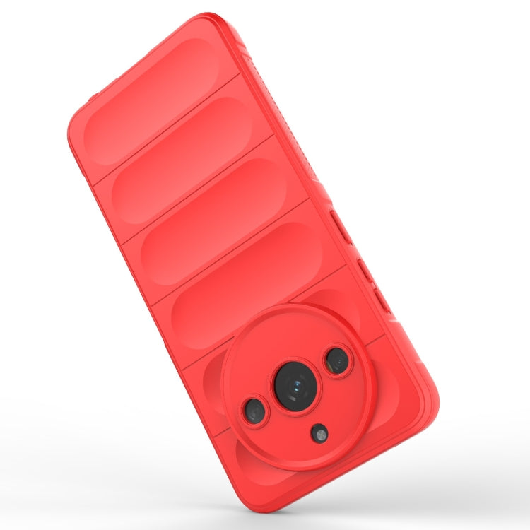 For Realme 11 5G Magic Shield TPU + Flannel Phone Case(Grey) - Realme Cases by PMC TechLife | Online Shopping South Africa | PMC TechLife | Buy Now Pay Later Mobicred