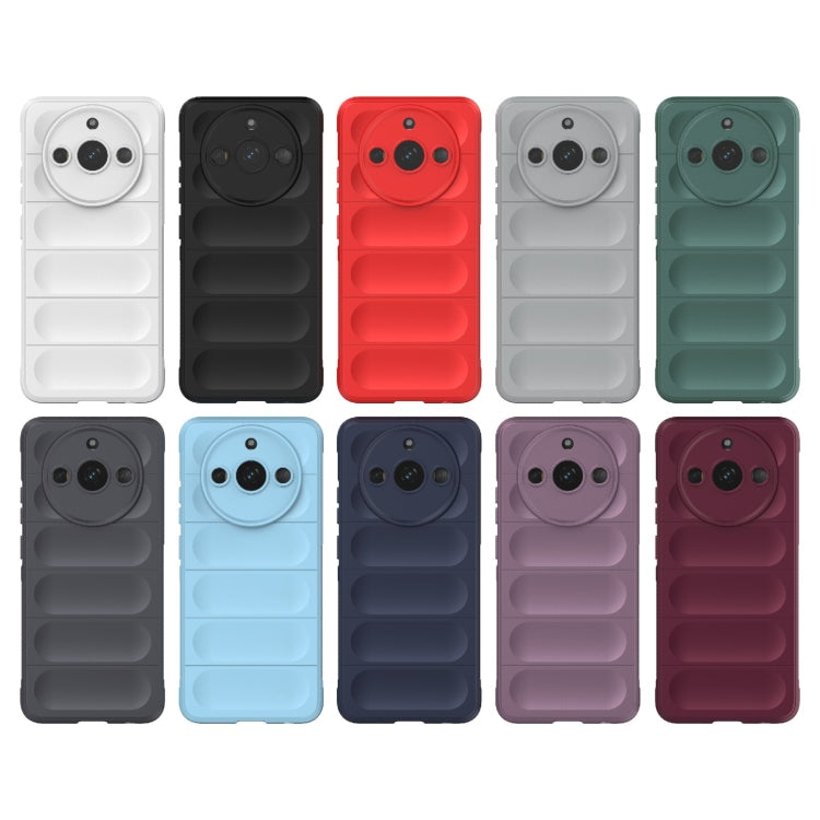 For Realme 11 5G Magic Shield TPU + Flannel Phone Case(Dark Blue) - Realme Cases by PMC TechLife | Online Shopping South Africa | PMC TechLife | Buy Now Pay Later Mobicred