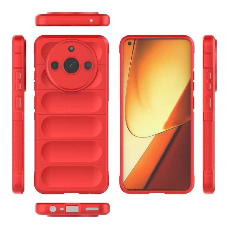 For Realme 11 5G Magic Shield TPU + Flannel Phone Case(White) - Realme Cases by PMC TechLife | Online Shopping South Africa | PMC TechLife | Buy Now Pay Later Mobicred