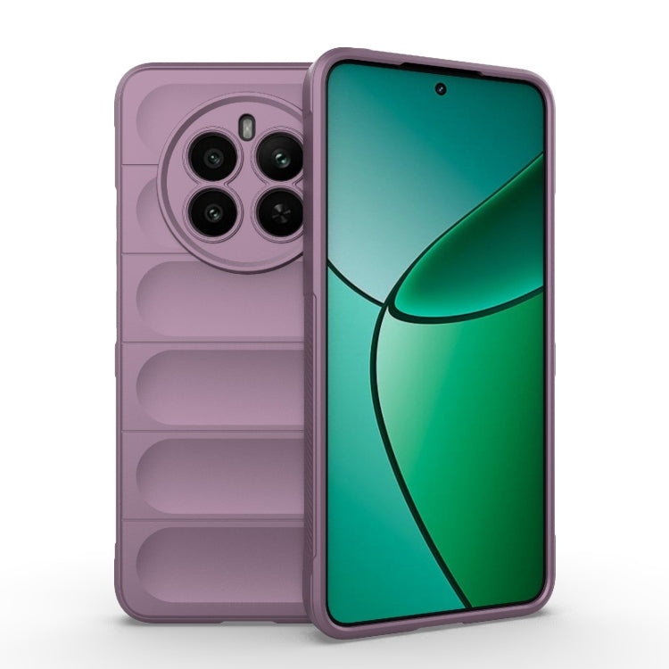 For Realme 12+ 5G Global Magic Shield TPU + Flannel Phone Case(Purple) - Realme Cases by PMC TechLife | Online Shopping South Africa | PMC TechLife | Buy Now Pay Later Mobicred