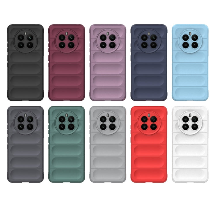 For Realme 12+ 5G Global Magic Shield TPU + Flannel Phone Case(Wine Red) - Realme Cases by PMC TechLife | Online Shopping South Africa | PMC TechLife | Buy Now Pay Later Mobicred