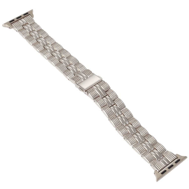 3-Beads Stripe Metal Watch Band For Apple Watch 9 41mm(Starlight) - free shipping - PMc TechLife - Order now!