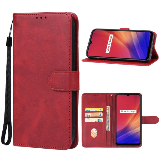 For Realme C65 Leather Phone Case(Red) - Realme Cases by PMC Jewellery | Online Shopping South Africa | PMC Jewellery | Buy Now Pay Later Mobicred