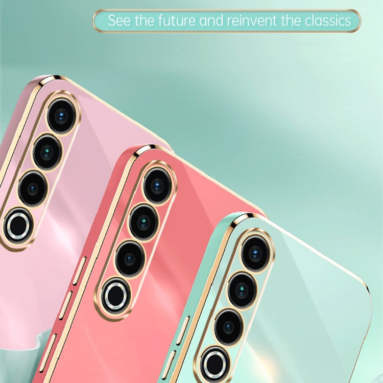 For Meizu 20 Pro 5G XINLI Straight Edge 6D Electroplate TPU Phone Case(White) - Meizu by XINLI | Online Shopping South Africa | PMC Jewellery | Buy Now Pay Later Mobicred